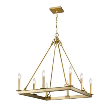 Z-Lite Barclay 8-Light Chandelier In Olde Brass