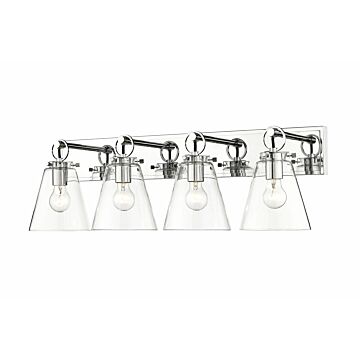 Z-Lite Harper 4-Light Bathroom Vanity Light In Chrome