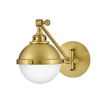Hinkley Fletcher 1-Light Wall Sconce In Satin Brass