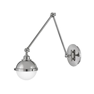 Hinkley Fletcher 1-Light Wall Sconce In Polished Nickel