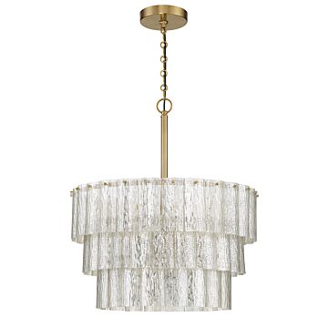 Museo Nine Light Pendant in Satin Brass by Craftmade
