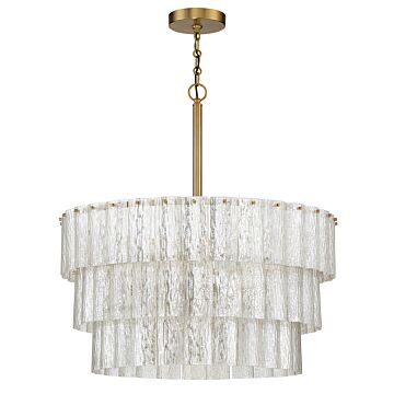 Museo Nine Light Pendant in Satin Brass by Craftmade