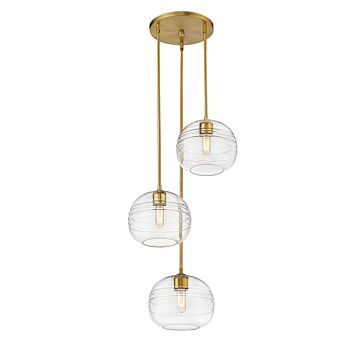 Z-Lite Harmony 3-Light Pendant Light In Olde Brass