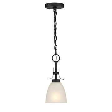 Kaitlen One Light Pendant  Semi Flush in Coal by MinkaLavery