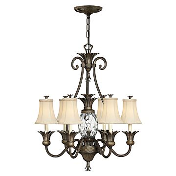 Hinkley Plantation 7-Light Pendant In Pearl Bronze