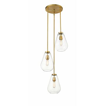 Z-Lite Ayra 3-Light Pendant Light In Olde Brass