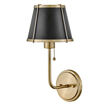 Clarke 1-Light Sconce in Warm Brass