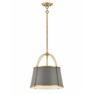 Hinkley Clarke 1-Light Pendant In Lacquered Dark Brass