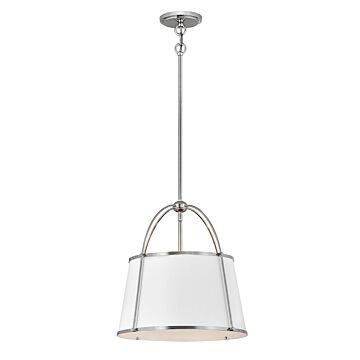 Hinkley Clarke 1-Light Pendant In Polished Nickel