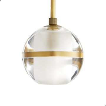 Noble One Light Pendant in Clear by Arteriors
