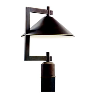 Ripley One Light Outdoor Post Mount in Olde Bronze by Kichler