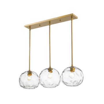 Z-Lite Chloe 3-Light Linear Pendant Light In Olde Brass