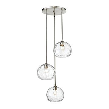 Z-Lite Chloe 3-Light Pendant Light In Brushed Nickel