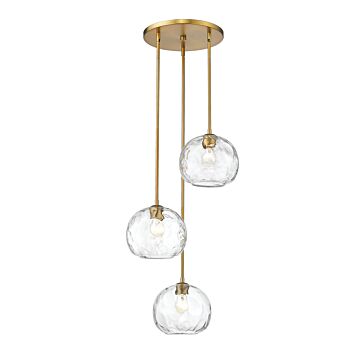 Z-Lite Chloe 3-Light Pendant Light In Olde Brass