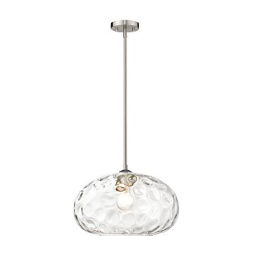 Z-Lite Chloe 1-Light Pendant Light In Brushed Nickel
