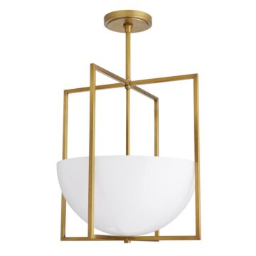 Royce Two Light Pendant in Antique Brass by Arteriors
