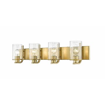 Z-Lite Beckett 4-Light Bathroom Vanity Light In Olde Brass