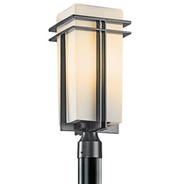Tremillo One Light Outdoor Post Mount in Black by Kichler