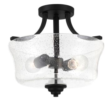 Shyloh Two Light Semi Flush Mount in Coal by MinkaLavery