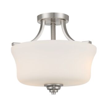 Shyloh Two Light Semi Flush Mount in Brushed Nickel by MinkaLavery
