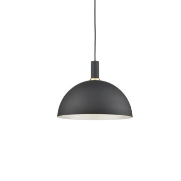 Archibald One Light Pendant in Black With Gold Detail by Kuzco Lighting