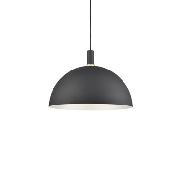 Archibald One Light Pendant in Black With Gold Detail by Kuzco Lighting