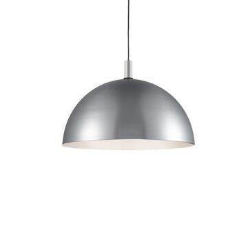 Archibald One Light Pendant in Brushed Nickel With Black Detail by Kuzco Lighting
