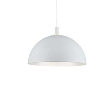 Archibald One Light Pendant in White With Gold Detail by Kuzco Lighting