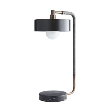 Aaron One Light Table Lamp in Heritage Brass by Arteriors
