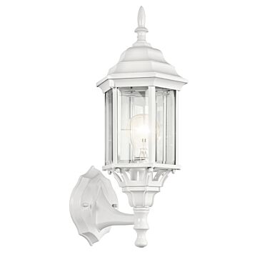 Chesapeake One Light Outdoor Wall Mount in White by Kichler