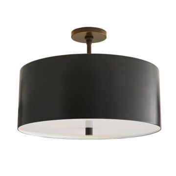 Tarbell Three Light SemiFlush Mount in Bronze by Arteriors