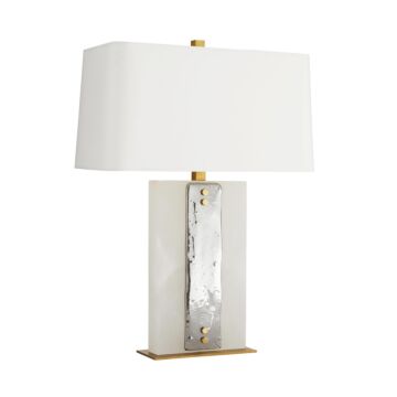 Uriah One Light Table Lamp in White by Arteriors