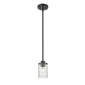 Z Lite Beckett 1 Light Mini Pendant Light In Matte Black