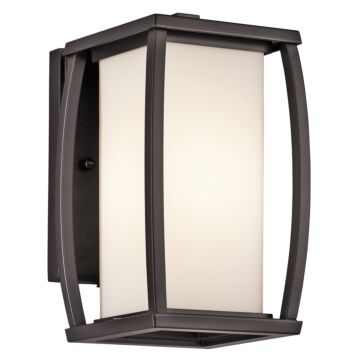 Bowen One Light Outdoor Wall Mount in Architectural Bronze by Kichler