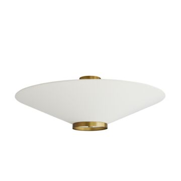 Decker Three Light Flush Mount in Antique Brass by Arteriors