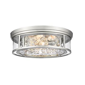 Z-Lite Clarion 4-Light Flush Mount Ceiling Light In Brushed Nickel