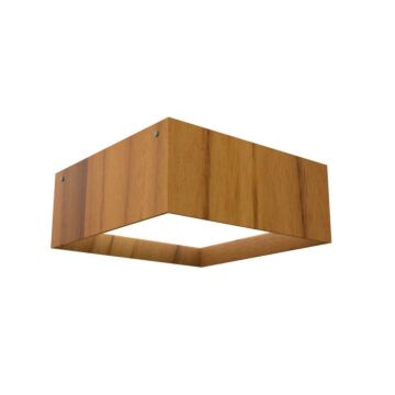 Squares LED Ceiling Mount in Teak