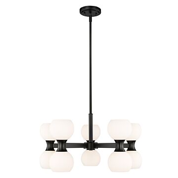 Artemis 10-Light Chandelier in Matte Black