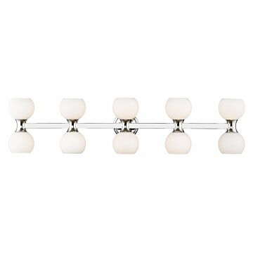 Artemis 10-Light Bathroom Vanity Light in Chrome