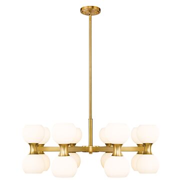 Artemis 16-Light Chandelier in Modern Gold