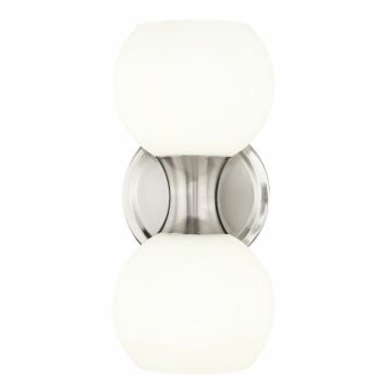 Artemis 2-Light Wall Sconce in Brushed Nickel