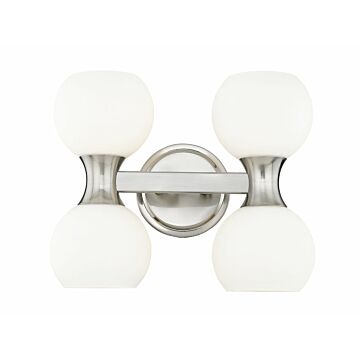 Artemis 4-Light Bathroom Vanity Light in Brushed Nickel