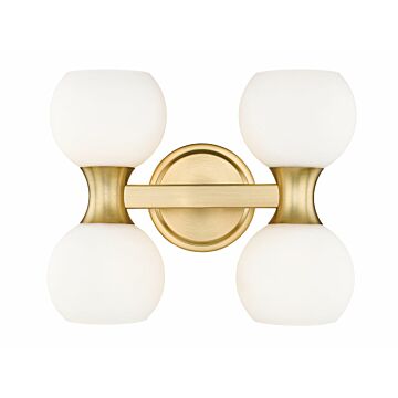 Artemis 4-Light Bathroom Vanity Light in Modern Gold