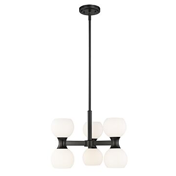 Artemis 6-Light Chandelier in Matte Black
