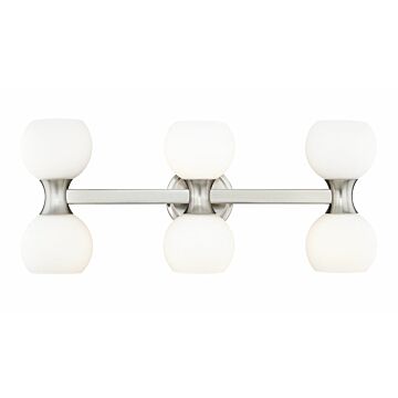 Artemis 6-Light Bathroom Vanity Light in Brushed Nickel
