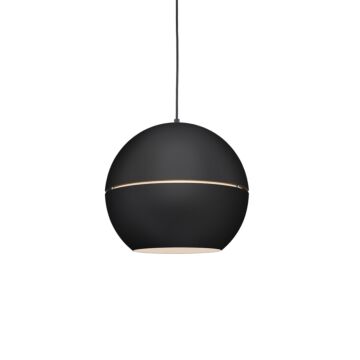 Lucas One Light Pendant in Black by Kuzco Lighting