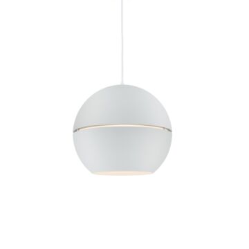 Lucas One Light Pendant in White by Kuzco Lighting
