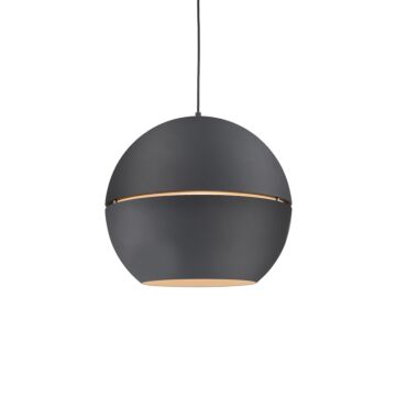 Lucas One Light Pendant in Black by Kuzco Lighting