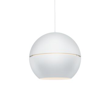 Lucas One Light Pendant in White by Kuzco Lighting
