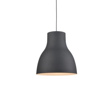 Cradle One Light Pendant in Black by Kuzco Lighting